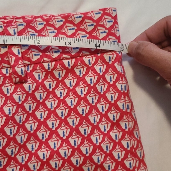 GAP Preppy Slim Cropped Ankle Cotton Lantern Print Pants - Picture 5 of 9